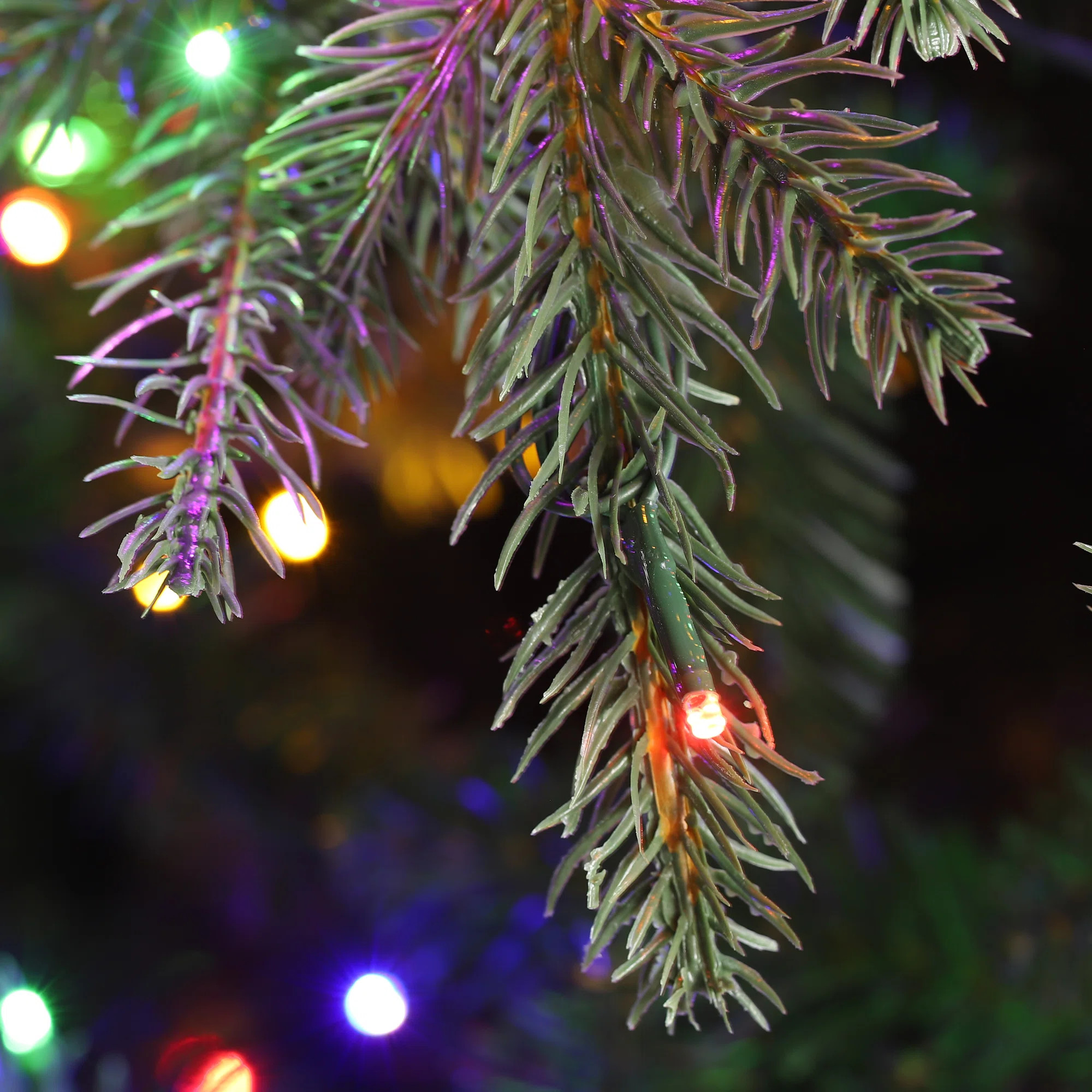 Leilonie Pre-Lit Green Full Fir Artificial Christmas Tree with Lights | Wayfair North America