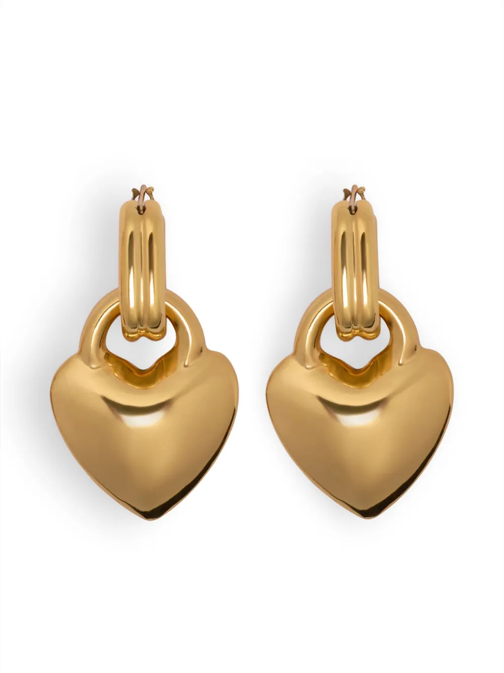 Heart hoop earrings | Farfetch Global