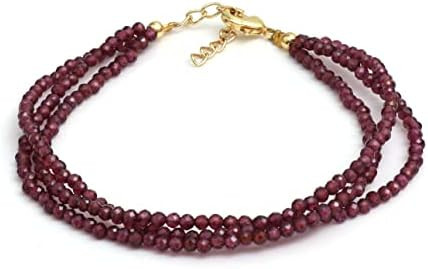 Gempires Natural Multi Strand Beaded Bracelets Lightweight Handmade Gemstone Jewelry Hypoallergen... | Amazon (US)