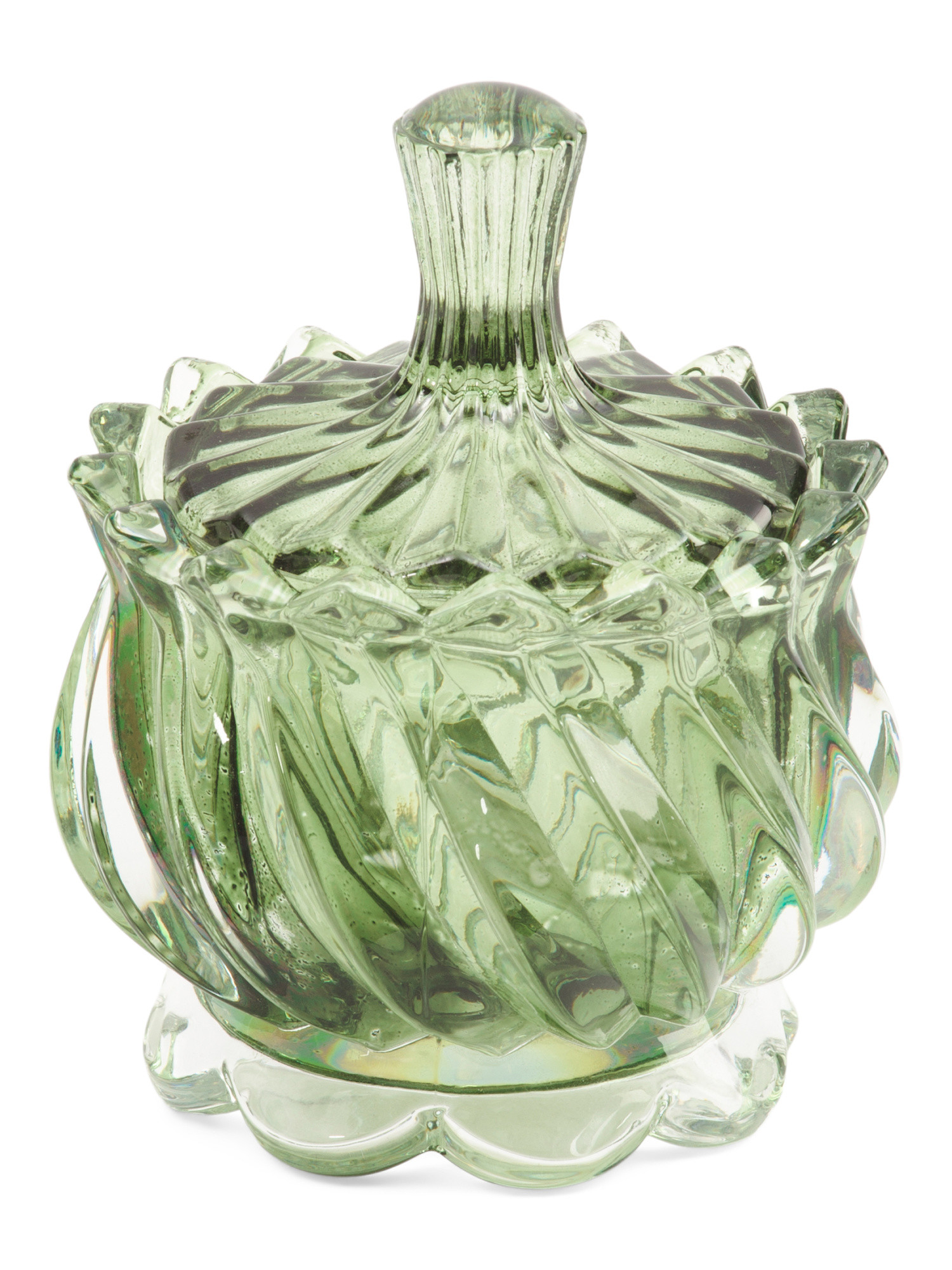 Made In Italy 3.25x4.5in Suri Glass Jar With Lid | Global Home | Marshalls | Marshalls