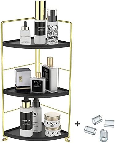 JANUS LiANG 3-Tier Spice Rack Corner Storage Shelf Makeup Organizer Stackable Cosmetic Holder Sta... | Amazon (US)