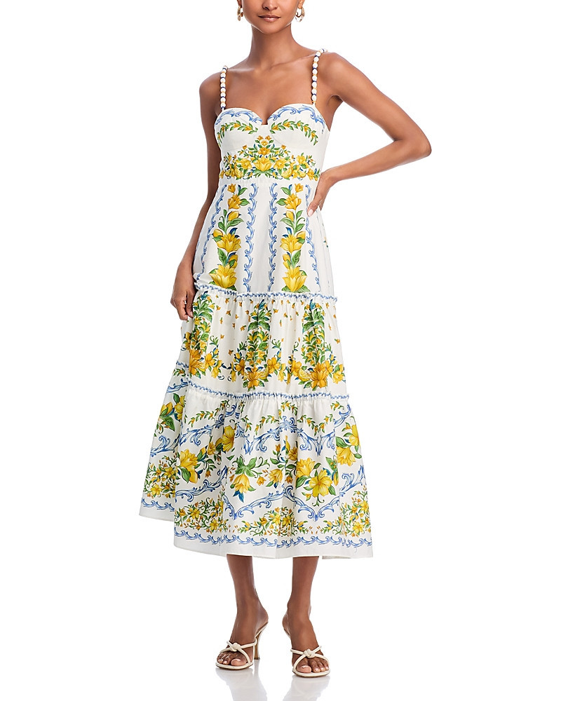 Farm Rio Sicily Midi Dress | Bloomingdale's (US)