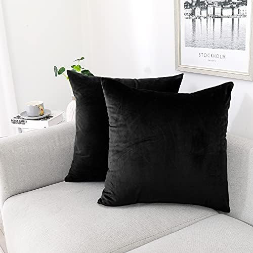 NiNi ALL Decorative Throw Pillow Covers Velvet Soft for Couch Sofa Bedroom Living Room Outdoor Pack  | Amazon (US)