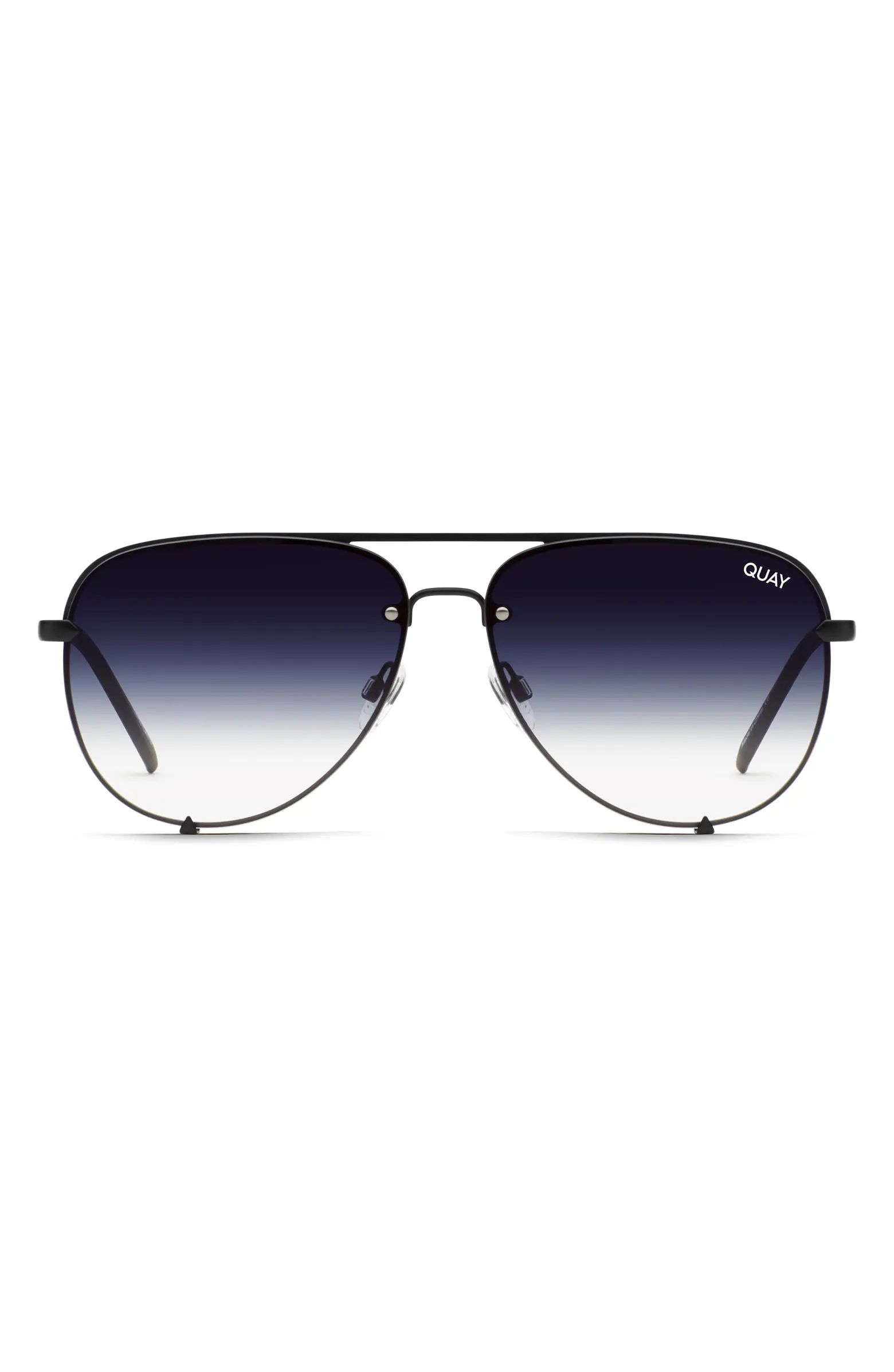 High Key Mini 53mm Gradient Rimless Aviator Sunglasses | Nordstrom