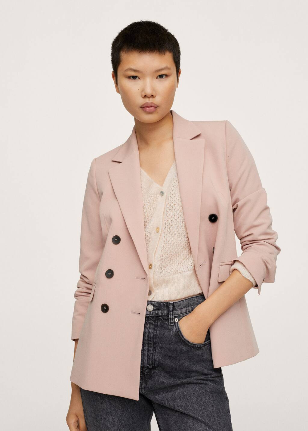 Double-breasted blazer | MANGO (US)