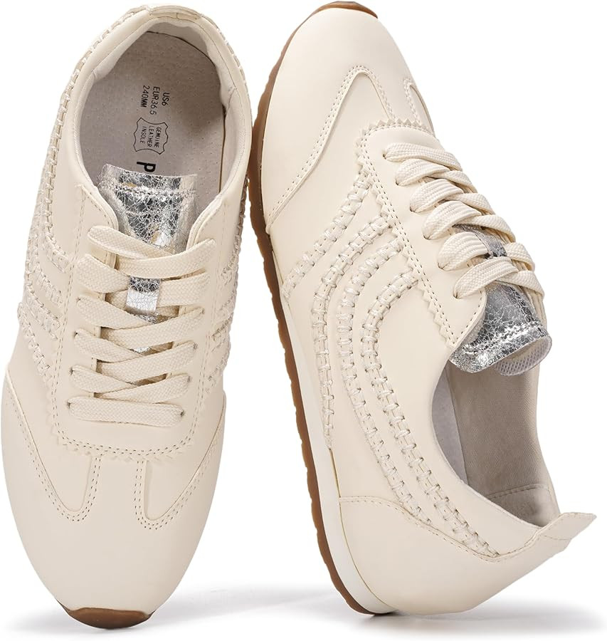 Project Cloud Leather Barefoot Shoes Women – Memory Foam Lace-Up Womens Sneakers – Lightweigh... | Amazon (US)