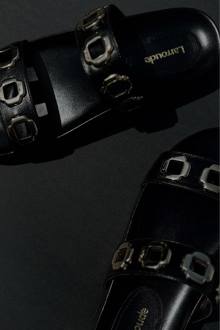 LARROUDE Milan Slides in Black | Black Leather Slides | Sandals | Summer Shoes 2024 

#LTKshoecrush #LTKtravel #LTKstyletip