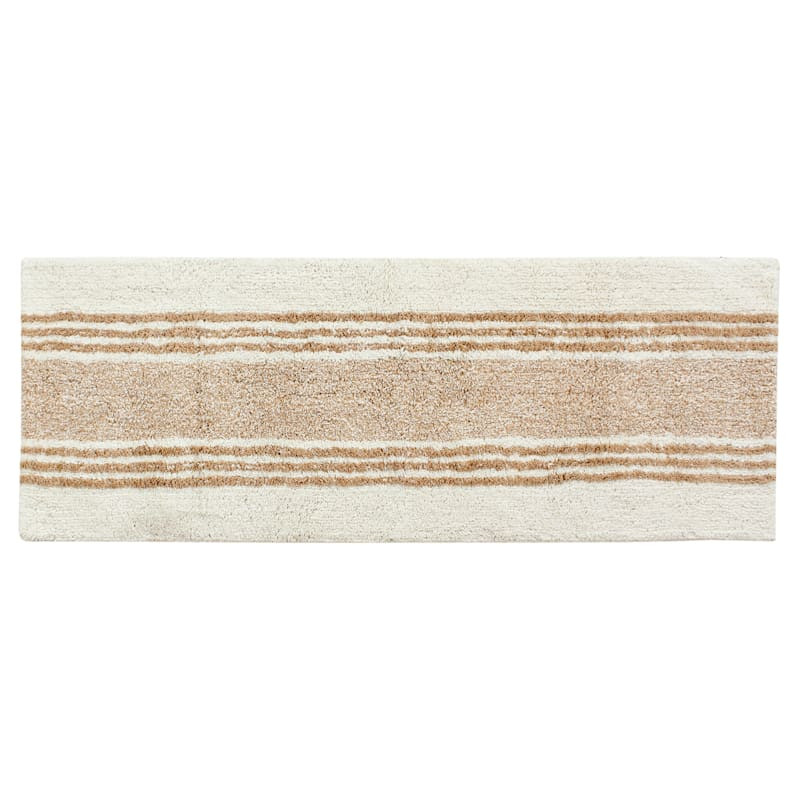 Brooklyn White Bath Runner, 2x5 | At Home
