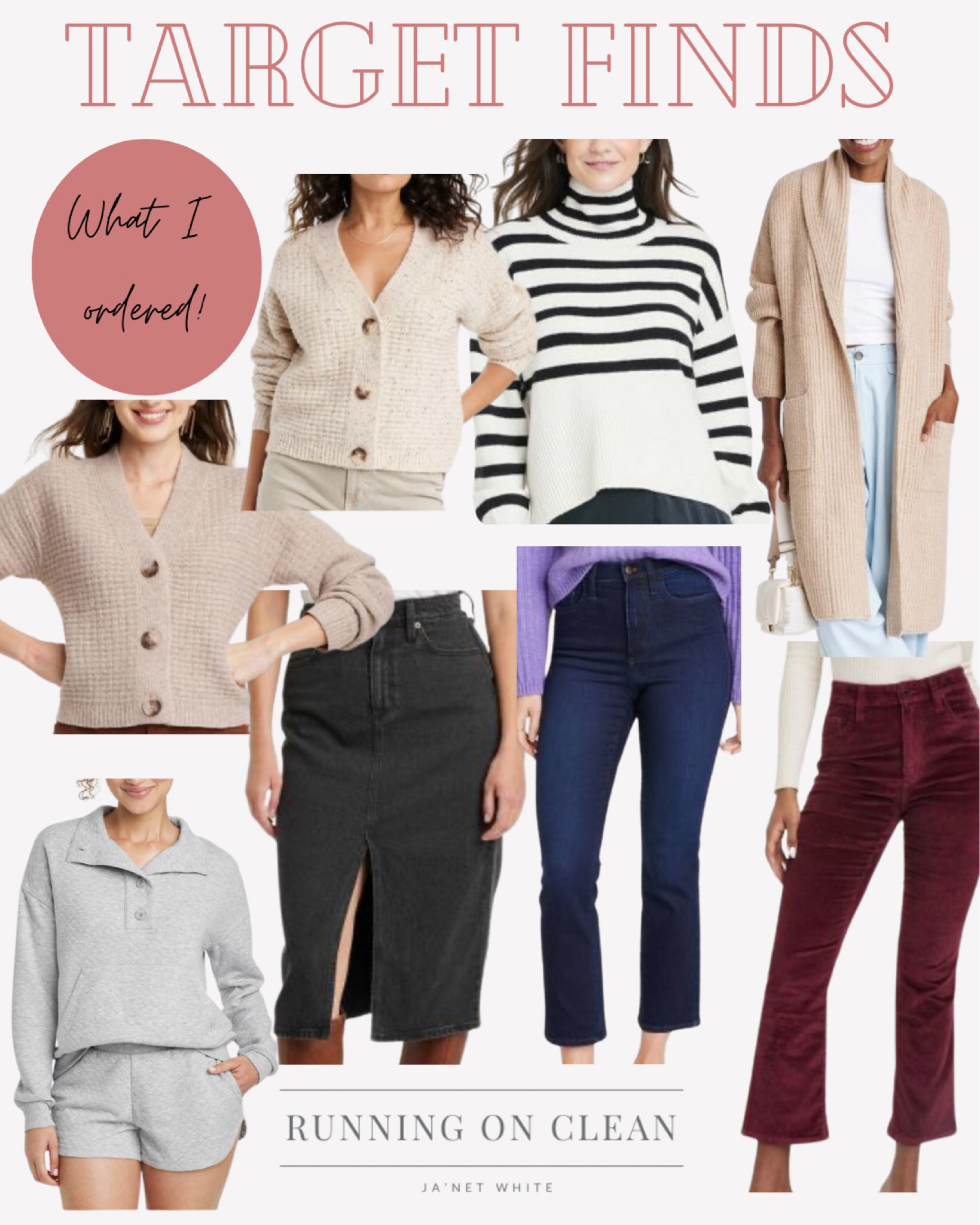 Target finds
Target sale
Target fall fashion
Sweater weather 
Lounge set - medium 
Jeans / cardigans / sweaters 


#LTKfindsunder50 #LTKstyletip #LTKSeasonal