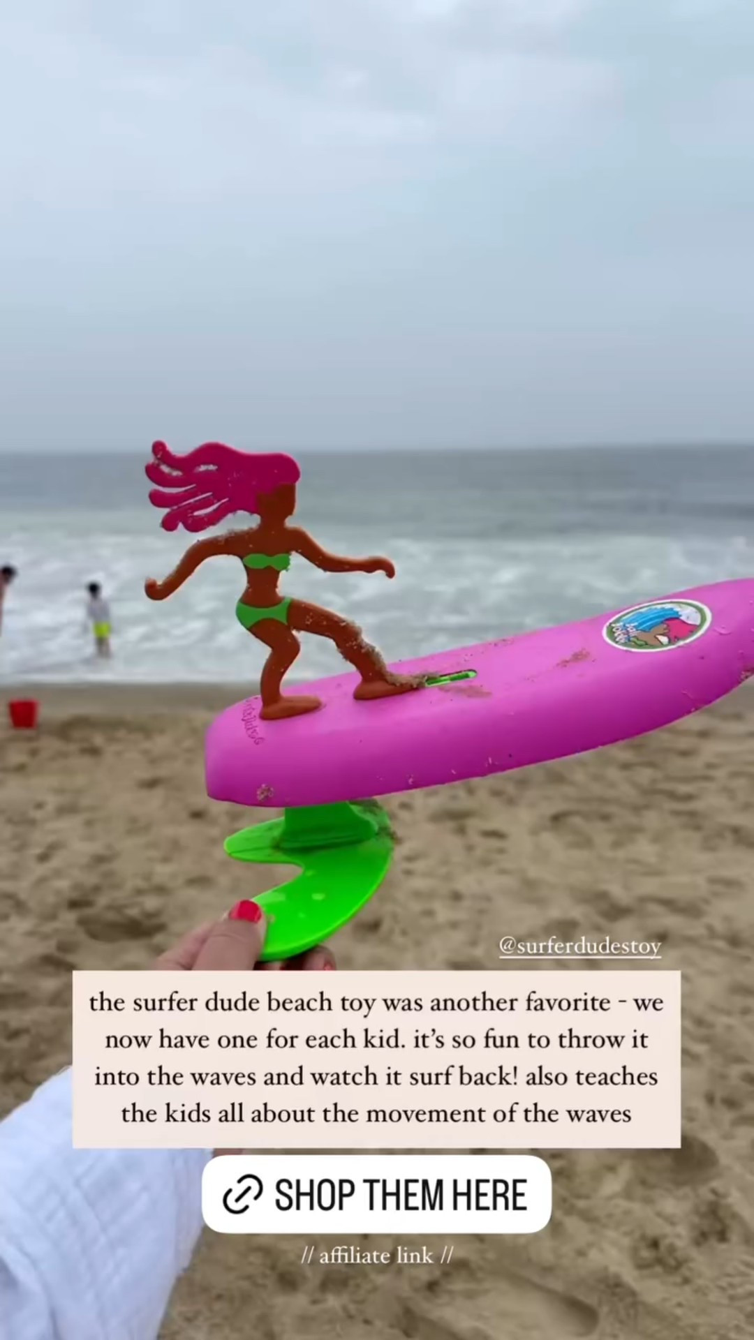 the surfer dude beach toy was another favorite - we now have one for each kid. it's so fun to throw it into the waves and watch it surf back! also teaches the kids all about the movement of the waves

#LTKSwim #LTKKids #LTKSeasonal