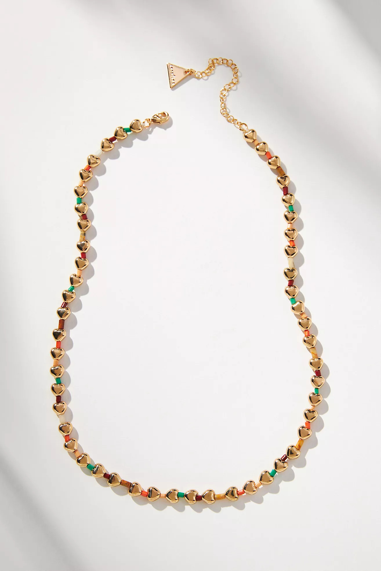 By Anthropologie Beaded Heart Necklace | Anthropologie (US)