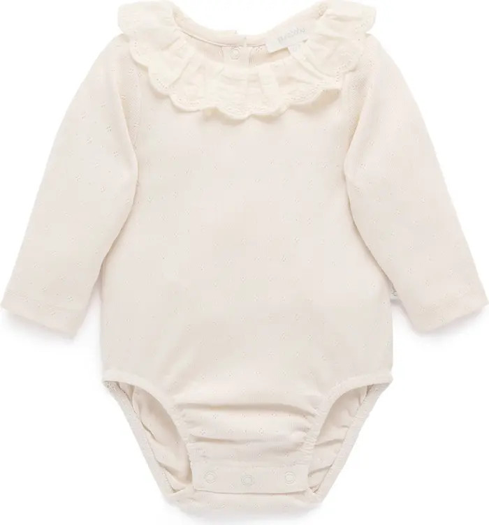 Ruffle Pointelle Bodysuit | Nordstrom