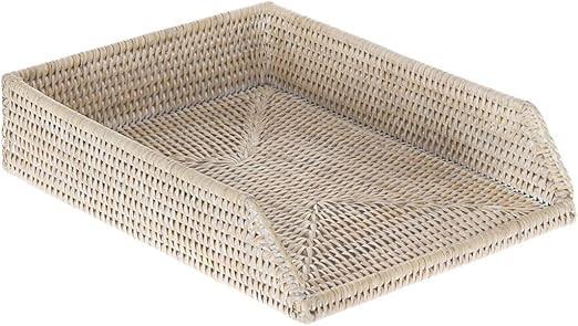 KOUBOO 1060088 La Jolla Stackable Letter Tray, White Wash | Amazon (US)