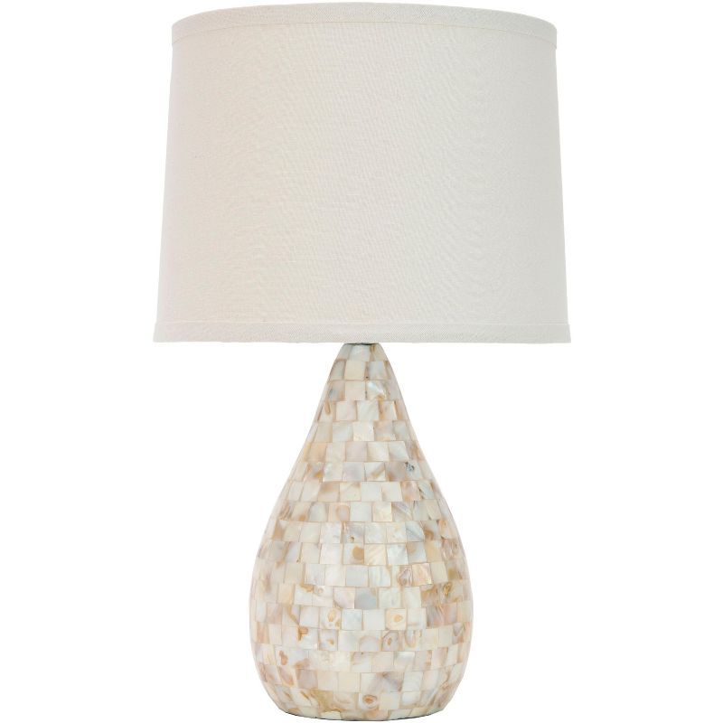 Lauralie Capiz Shell Lamp - Ivory - Safavieh | Target