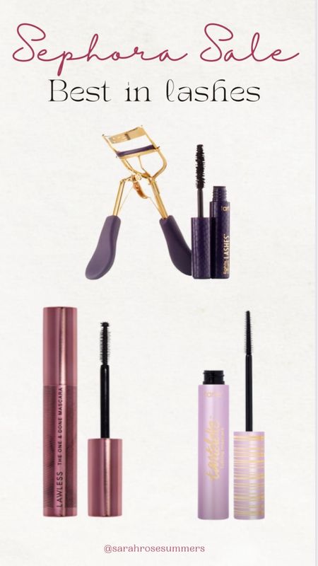 Code YAYSAVE at checkout to apply discount based on your Sephora account status. Best in lashes: Tarte tubing mascara, Lawless one and done mascara, and Tarte lash curler

#LTKsalealert #LTKxSephora #LTKbeauty
