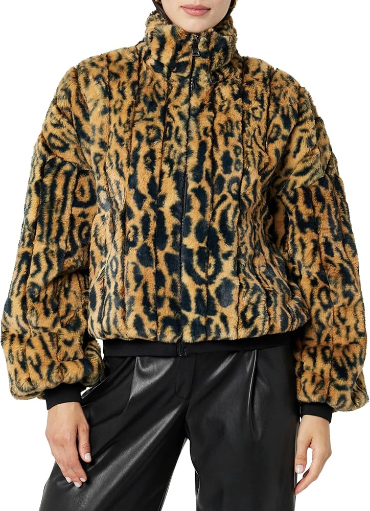 The Drop Women's Marcia Faux Fur Bomber | Amazon (US)