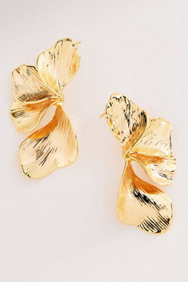Modern Floral Post Earrings | Anthropologie (US)
