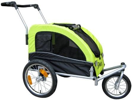 Booyah Medium Dog Stroller & Pet Bike Trailer and with Suspension - Florescent Green | Amazon (US)