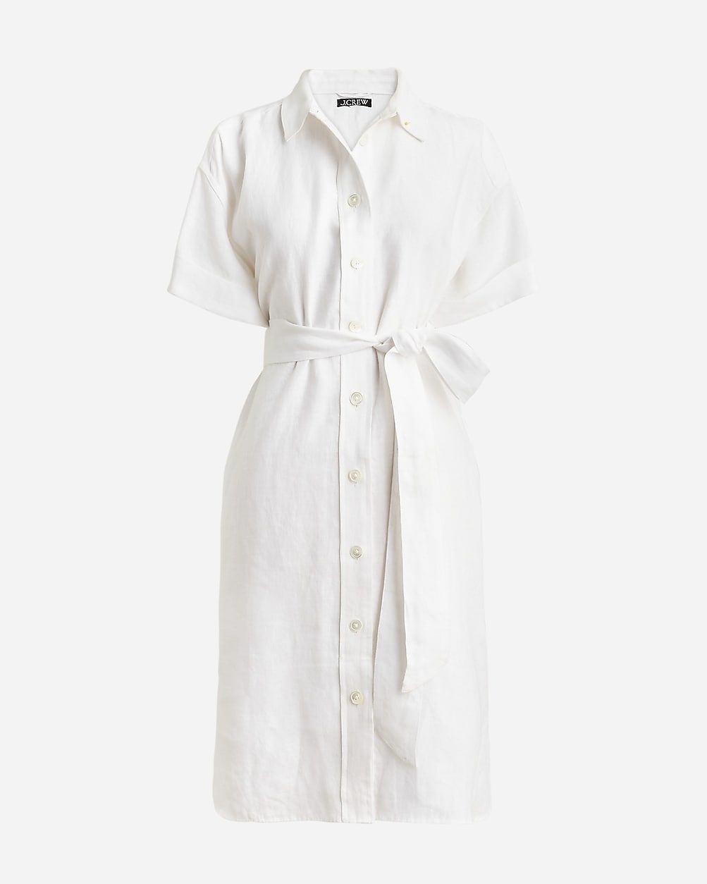 Petite capitaine shirtdress in linen | J. Crew US