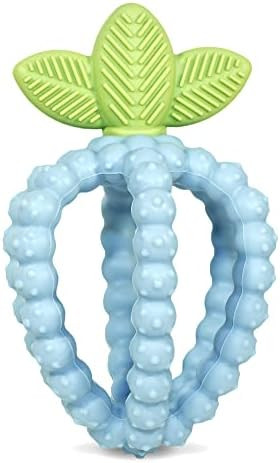 RaZbaby Silicone Infant & Baby Teething Toy, Textured BerryBumps Soothe Babies’ Sore Gums, RaZb... | Amazon (US)