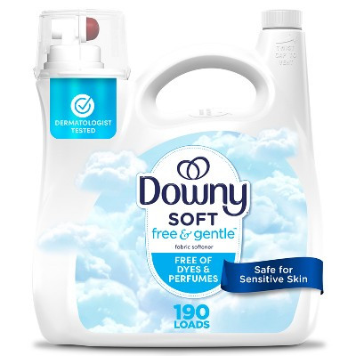 Downy Free & Gentle HE Compatible Ultra Liquid Fabric Softener - 140 fl oz | Target