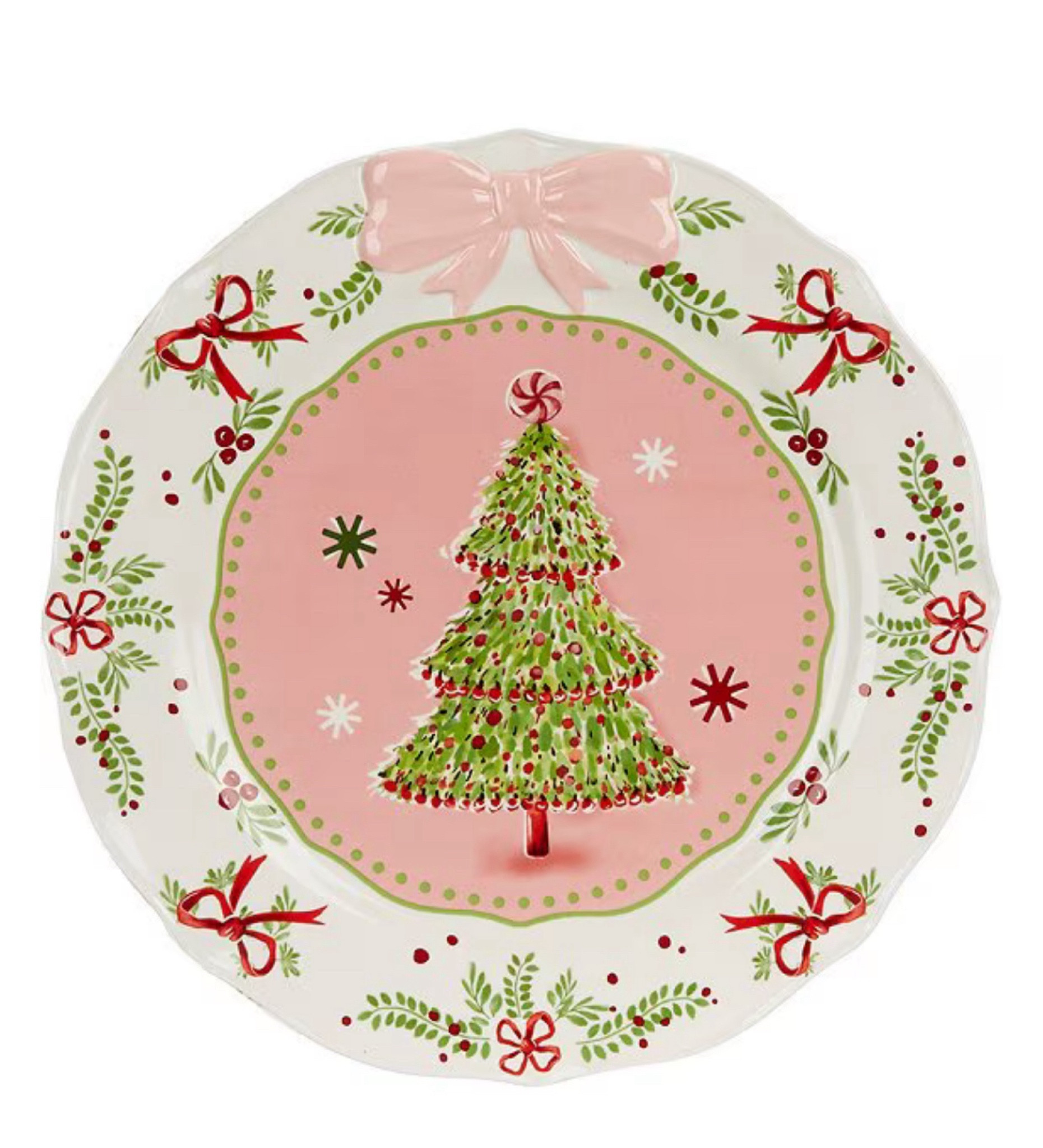 Christmas bow dishes and decor!! Christmas ornaments & holiday bows 

#LTKSeasonal #LTKFindsUnder100 #LTKHome