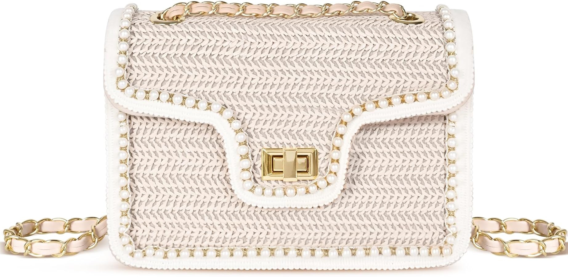 Straw Crossbody Bags for Women, Summer Fashion Straw Purses and Handbags Shoulder Raffia Clutch B... | Amazon (US)