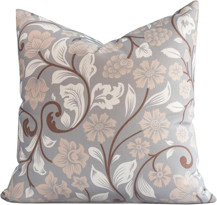 Crumbs Home Modern Farmhouse Fall Linen Indoor Outdoor Throw Pillow Cover Only, 20"x20" Water Rep... | Amazon (US)