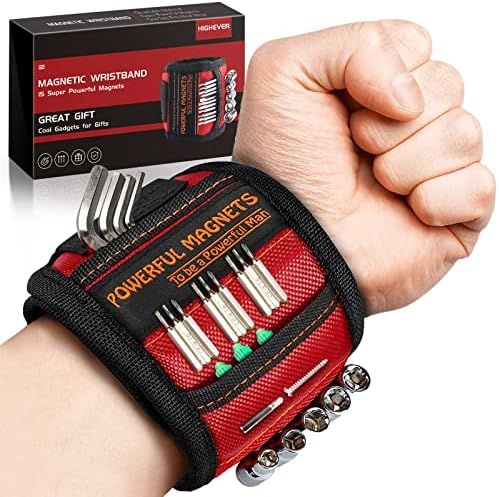 Magnetic Wristband Perfect Stocking Stuffers for Men, Tool Belt Magnet Wrist for Holding Screws N... | Amazon (US)