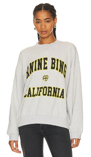 Jaci Sweatshirt in Heather Grey | Revolve Clothing (Global)