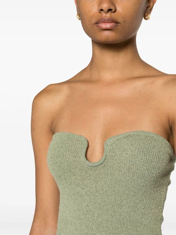 Zessa short-pile tube top | Farfetch Global