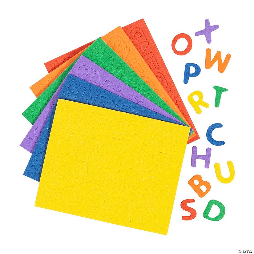 Bulk 1040 Pc. Rainbow Self-Adhesive Letters | Oriental Trading Company