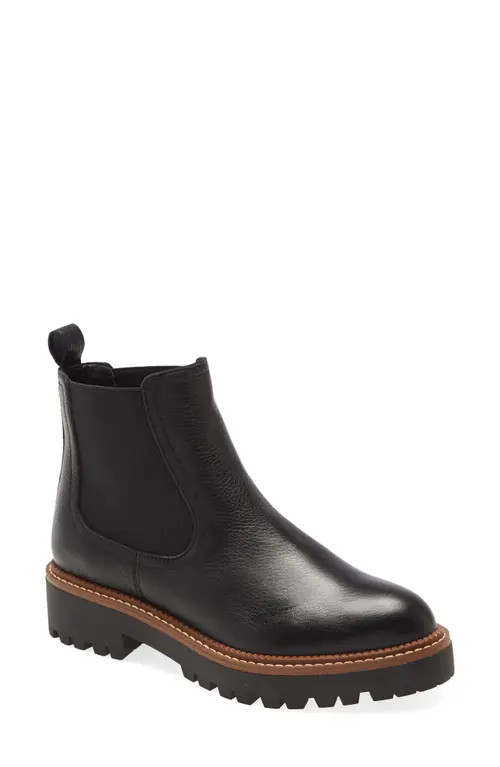 caslon(r) Miller Water Resistant Chelsea Boot in Black at Nordstrom, Size 13 | Nordstrom