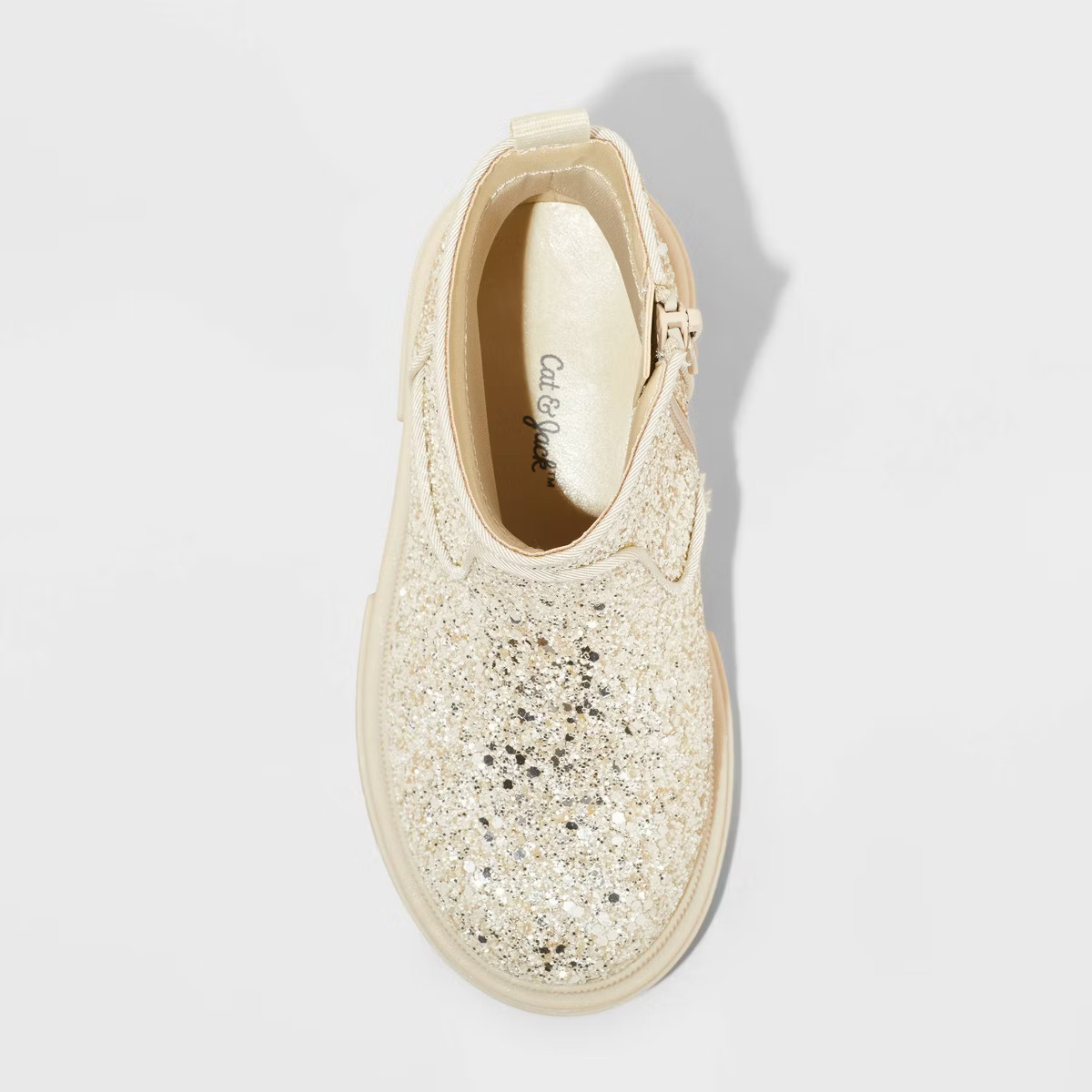 Toddler Flora Glitter Boots - Cat & Jack™ Gold 5T | Target