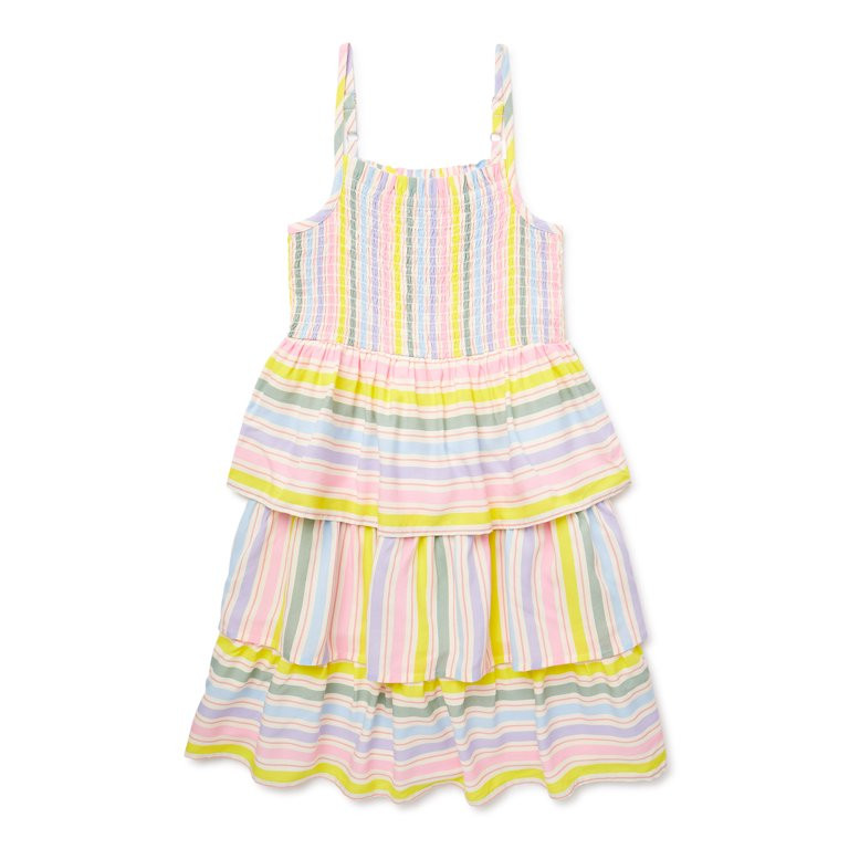 Wonder Nation Girls Woven Tank Dress, Sizes 4-18 & Plus | Walmart (US)