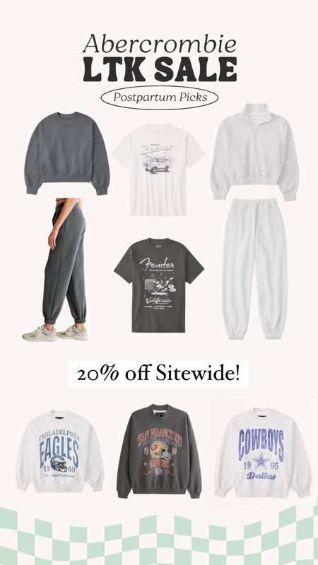 Abercrombie sweats and oversized tees are my postpartum uniform 👌🏼 20% off in LTK app



#LTKsalealert #LTKSale