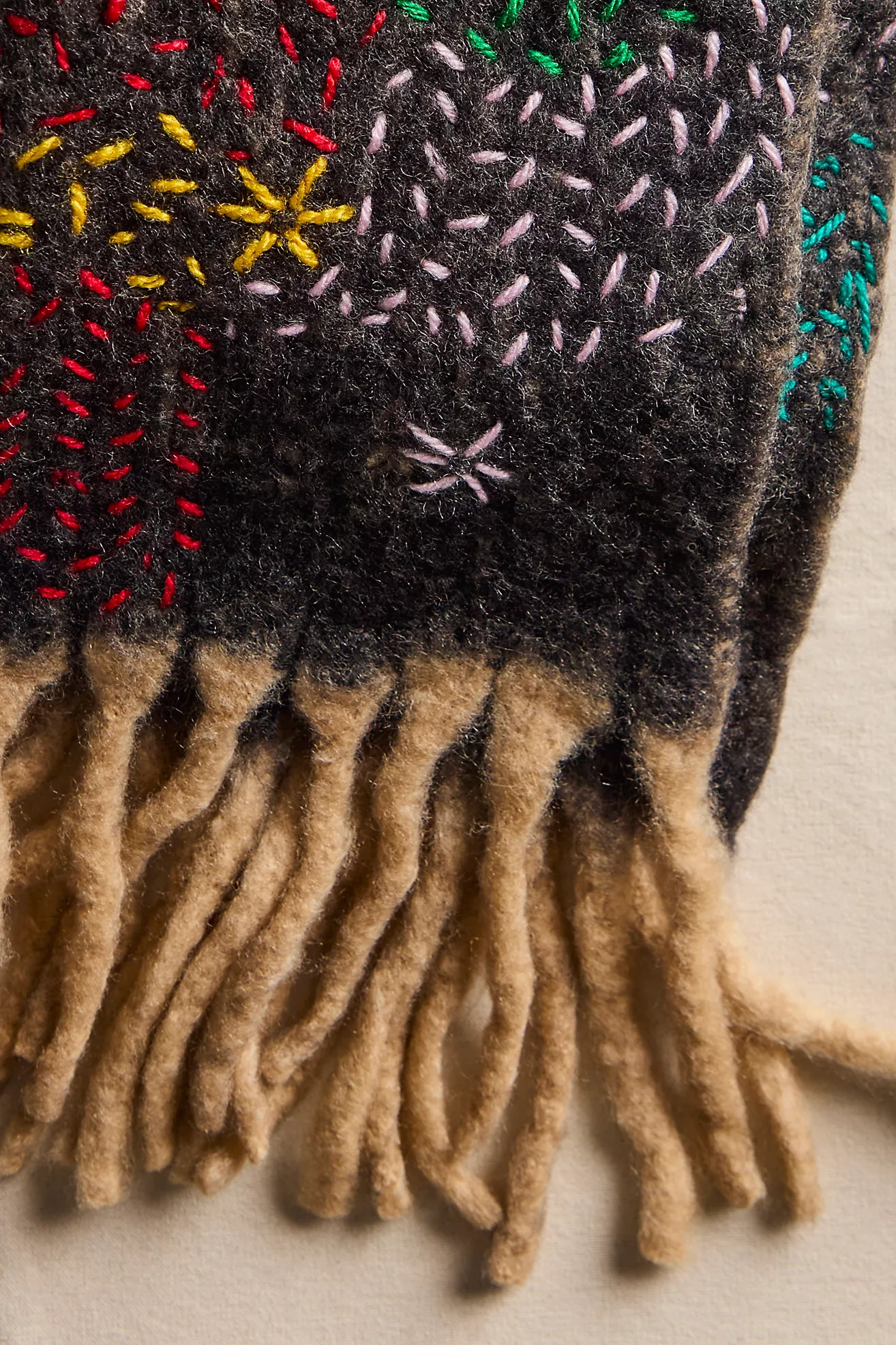 De Sienna Scotty Plaid Embroidered Scarf | Free People (Global - UK&FR Excluded)