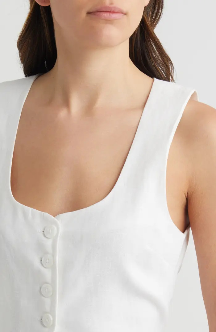 Faithfull the Brand Stanze Linen Vest | Nordstrom | Nordstrom