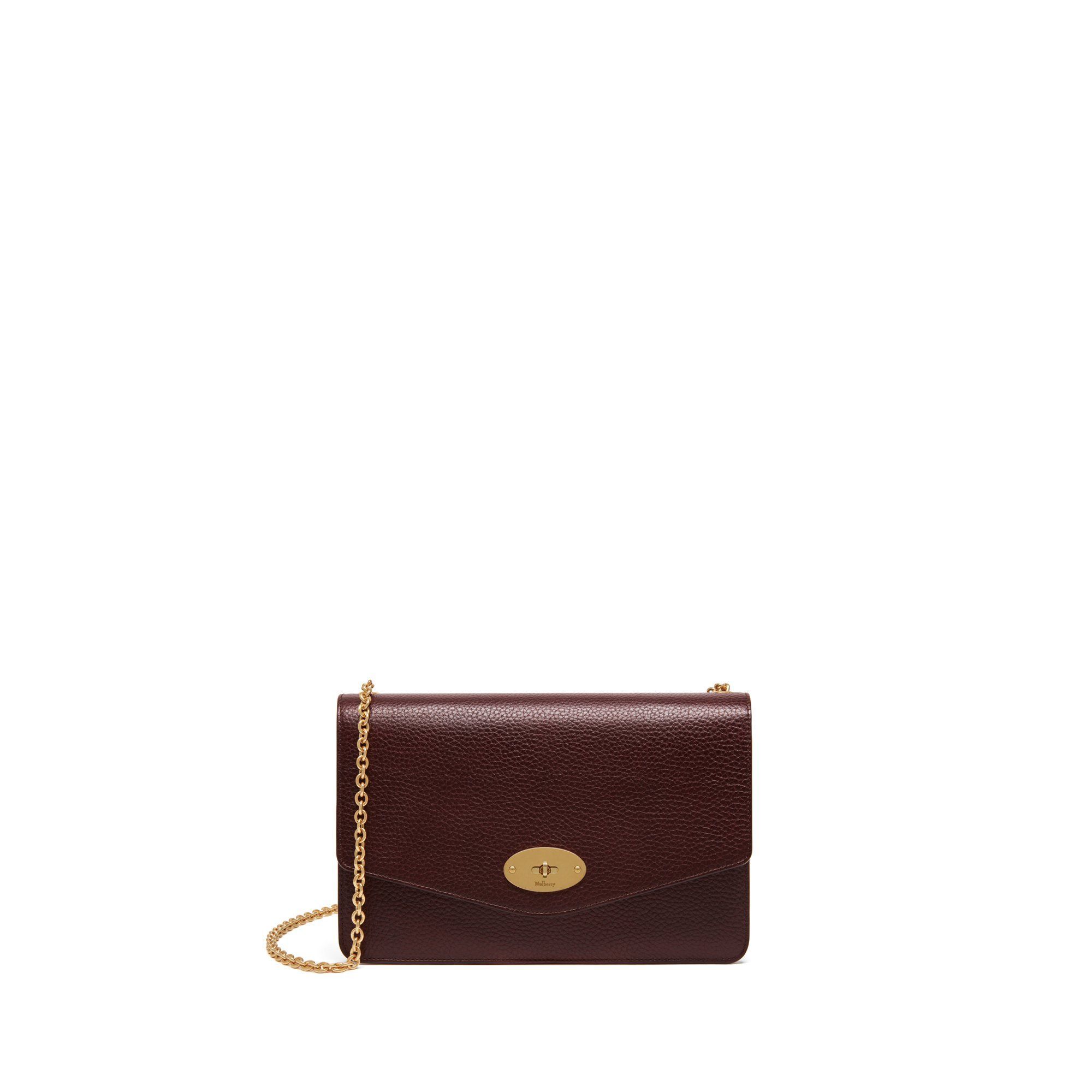 Mulberry Darley in Oxblood Natural Grain Leather | MULBERRY