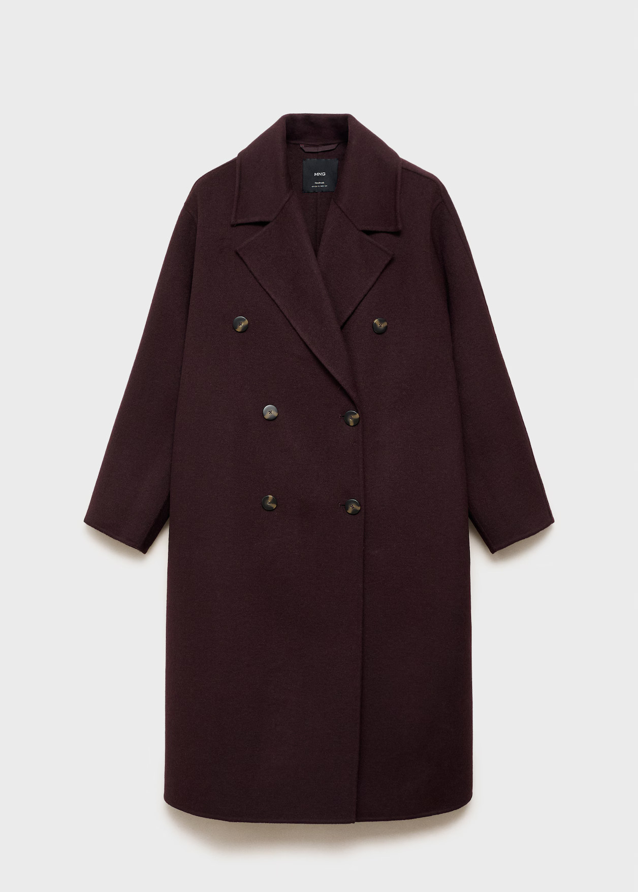 Handmade oversized wool coat - Women | MANGO United Kingdom | MANGO (UK)