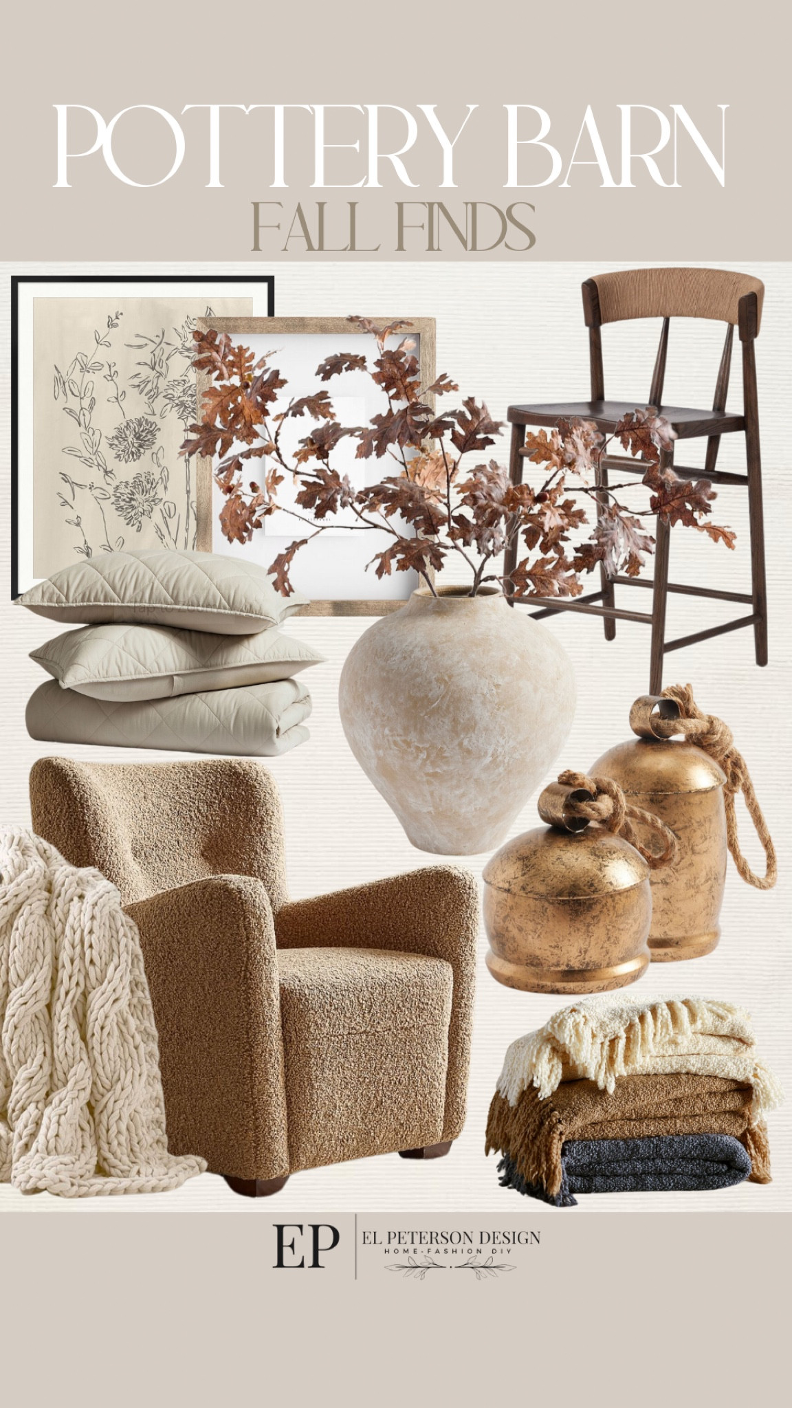 Counter stool
Throw blanket
Accent chair
Vintage bells
Throw blanket
Duvet set
Vase
Stems
Artwork 

#LTKHome