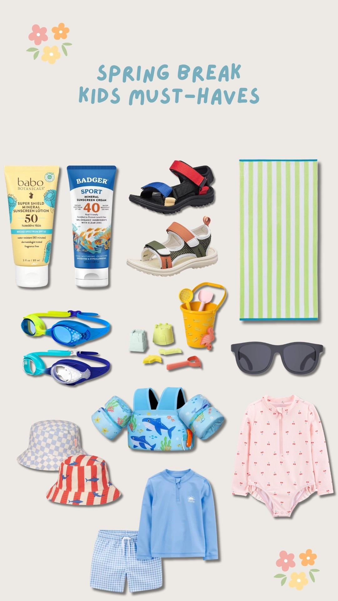 everything to pack for spring break with your little ones! 

#LTKSwim #LTKTravel #LTKKids