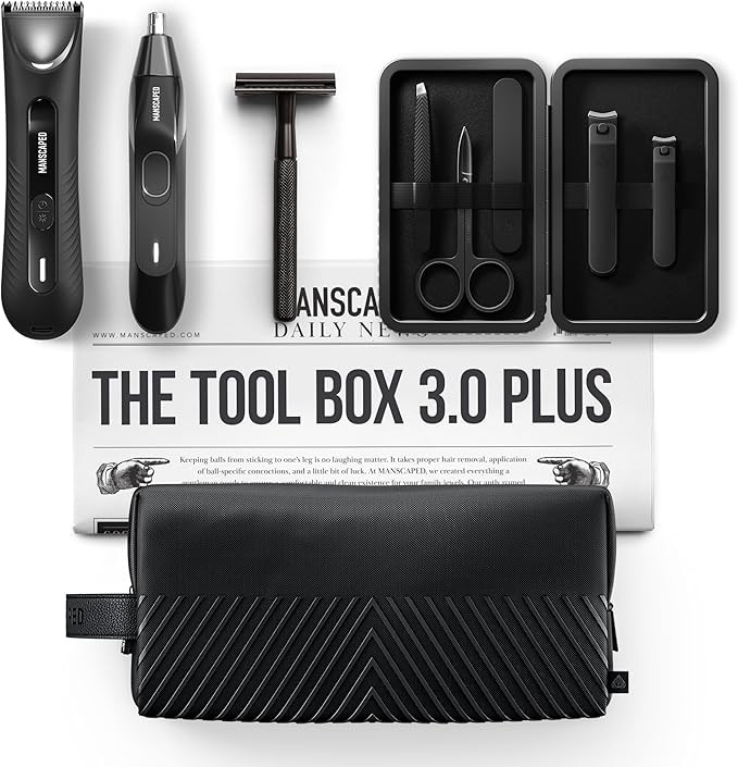 MANSCAPED® Tool Box 3.0 Plus with: The Lawn Mower® 3.0 Plus Groin Hair Groomer, Weed Whacker® ... | Amazon (US)