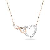 SWAROVSKI Infinity Heart Jewelry Collection, Rose Gold & Rhodium Tone Finish, Clear Crystals | Amazon (US)