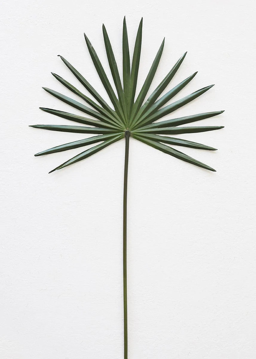 Fake Fan Palm Tropical Leaf - 28" | Afloral