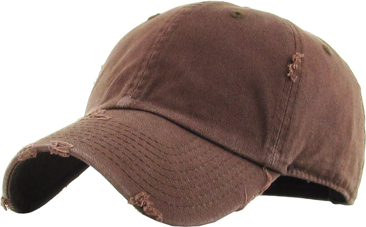 KBETHOS Vintage Washed Distressed Cotton Dad Hat Baseball Cap Adjustable Polo Trucker Unisex Style Headwear | Amazon (US)