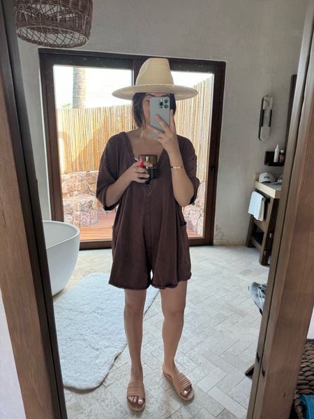 Romper: medium 

Free people hotshot romper I wore in Mexico a couple weeks ago. You can throw on over a swim or style as an outfit! 

#LTKtravel #LTKstyletip