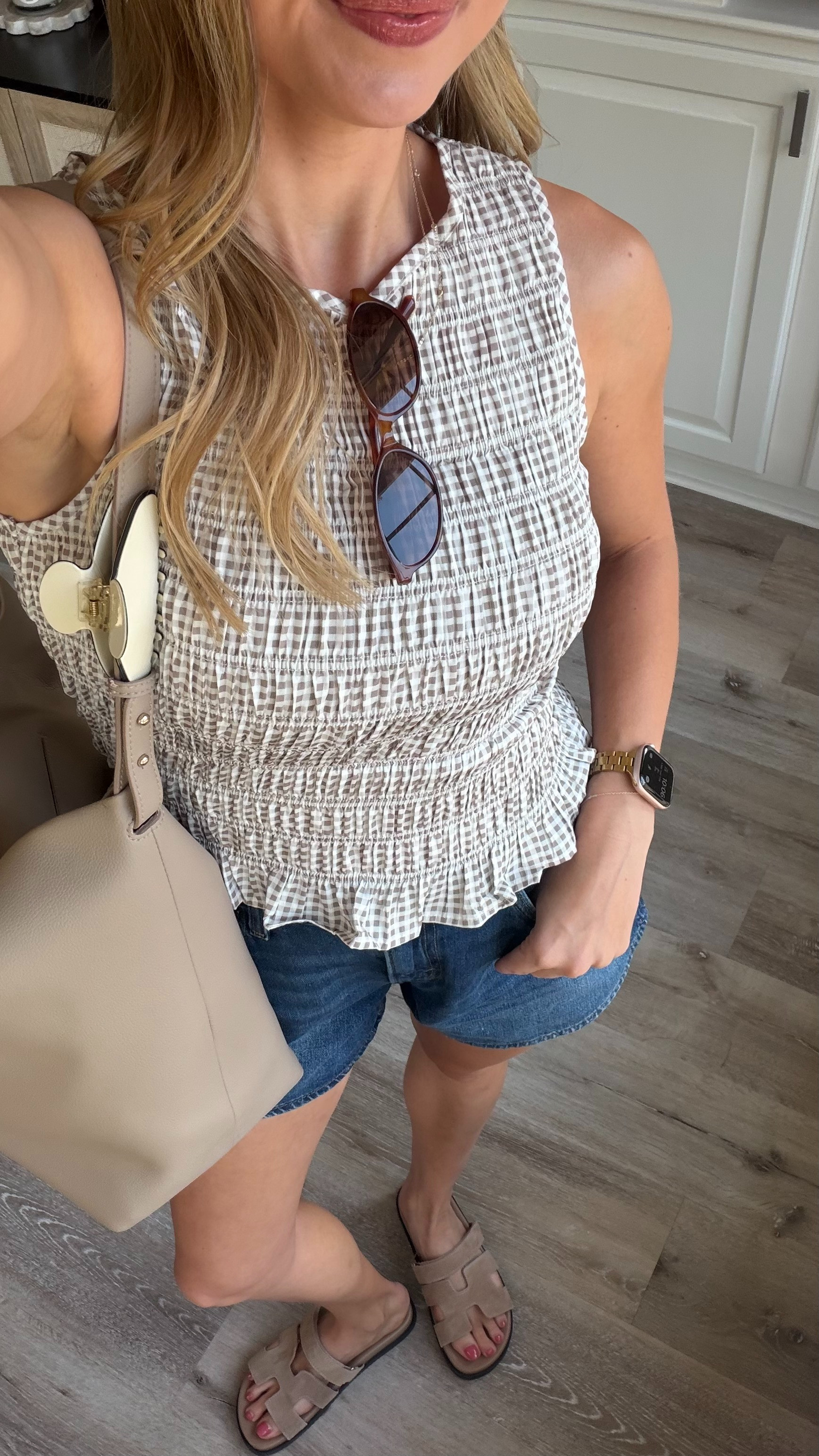 Early fall outfit! Size S in top and 26 in jean shorts!
 

 #LTKootd