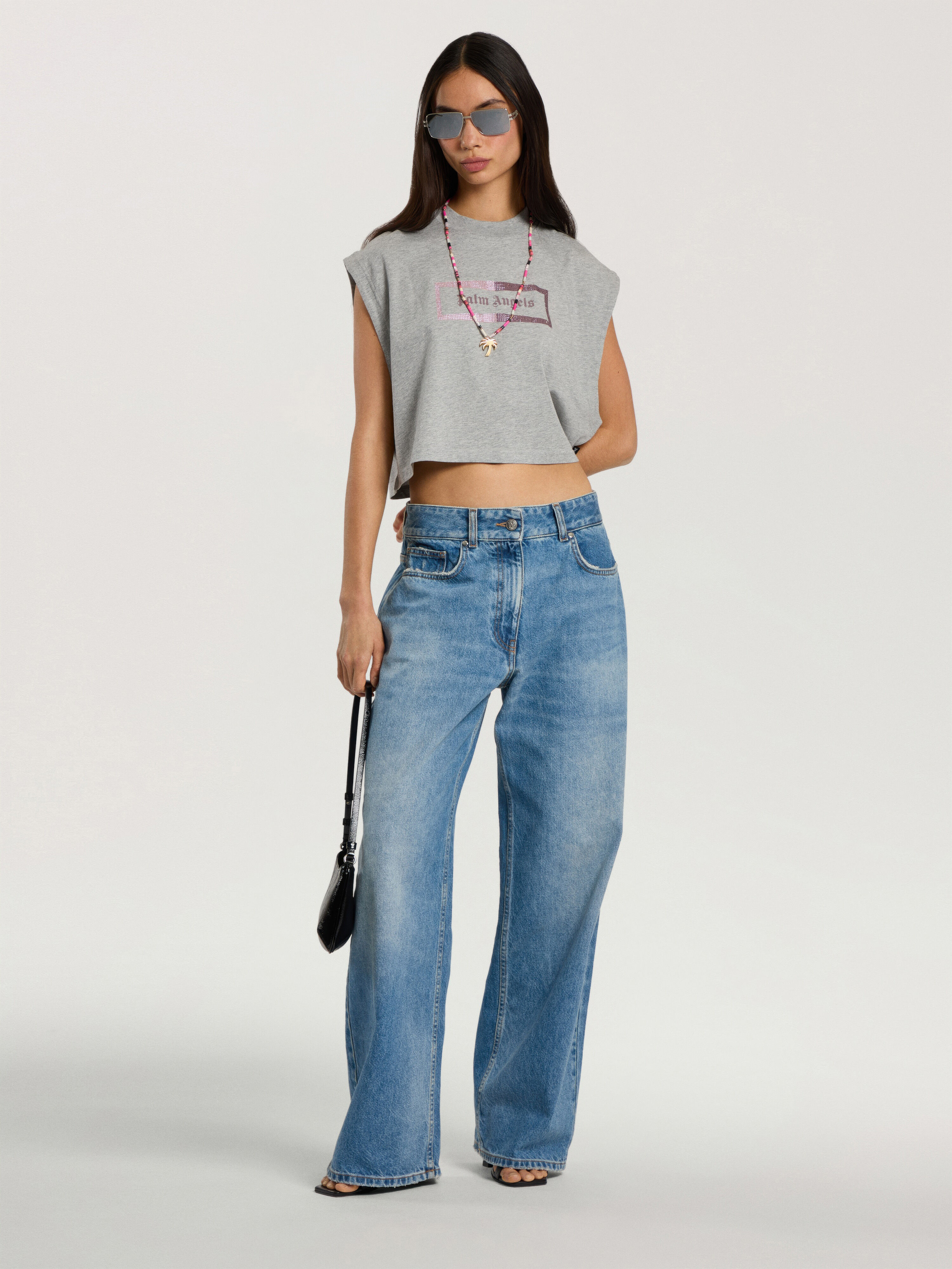 Studded Box Logo Tank Top | Palm Angels