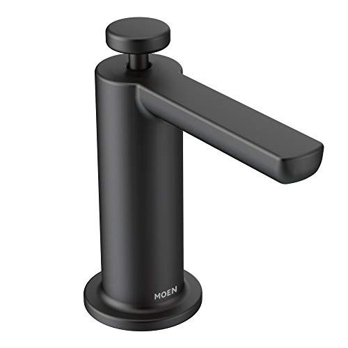 Moen S3947BL Modern Deck Mounted Kitchen Soap Dispenser with Above the Sink Refillable Bottle, Matte | Amazon (US)